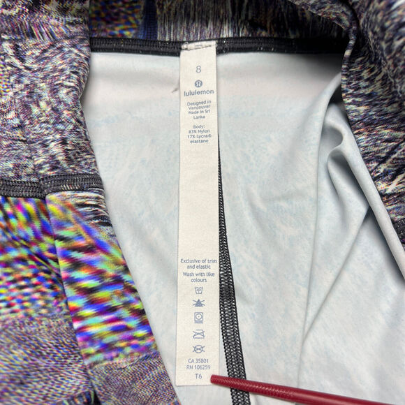 Lululemon Wunder Under Hi-Rise Tight SIZE 8 Polychromatic Colorful Yoga Pants - Picture 7 of 12